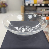  Şeffaf Dekoratif Oval Cam Kase - 20553 - deg -